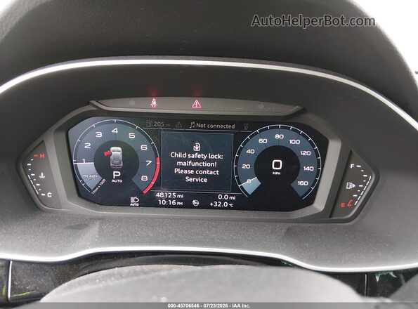 WA1AECF39L1077080 2020 AUDI Q3 Silver Հետևի նստատեղերի տեսք