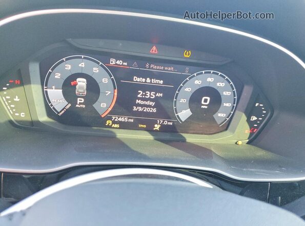 WA1AECF3XL1111530 2020 AUDI Q3 Gray ხელსაწყოთა პანელის ხედი