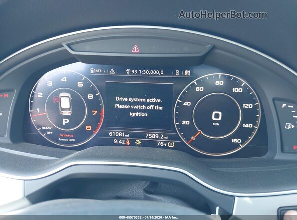 WA1AHAF72KD045406 2019 AUDI Q7 Black 