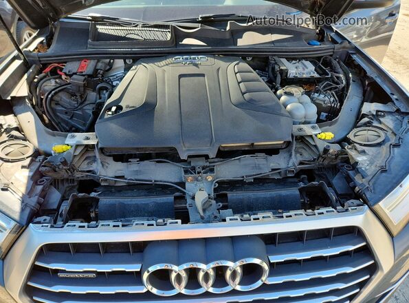 WA1AHAF73JD008122 2018 AUDI Q7 Gray ძრავის განყოფილების ხედი