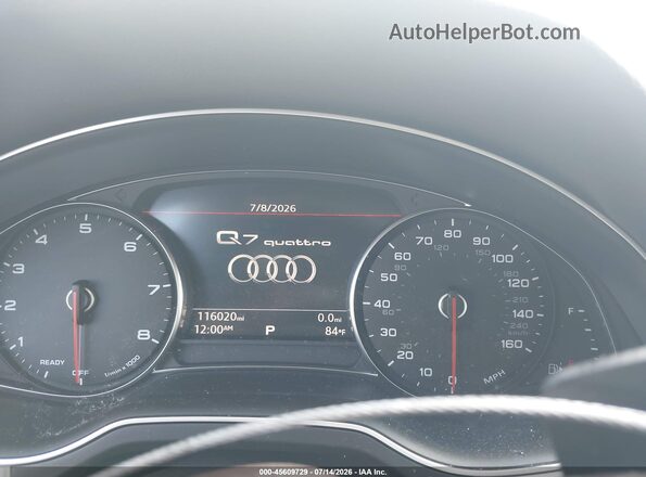 WA1AHAF74KD029465 2019 AUDI Q7 White უკანა სავარძლების ხედი