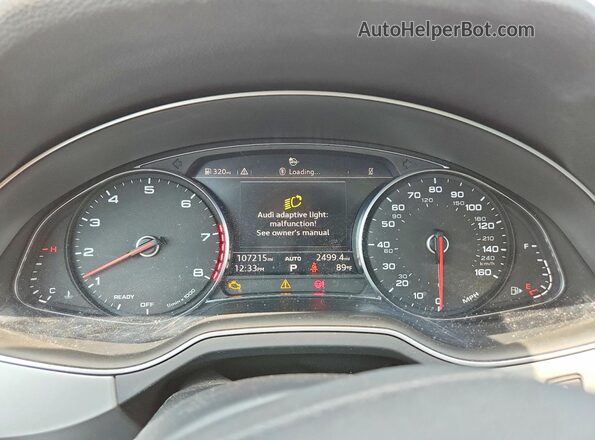WA1AHAF78JD033789 2018 AUDI Q7 Silver Instrument cluster view