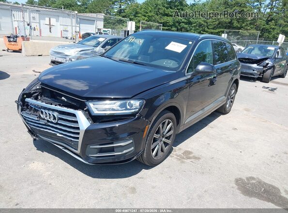 WA1AHAF79KD017117 2019 AUDI Q7 Black Առջևի ձախ երեք քառորդ տեսարան