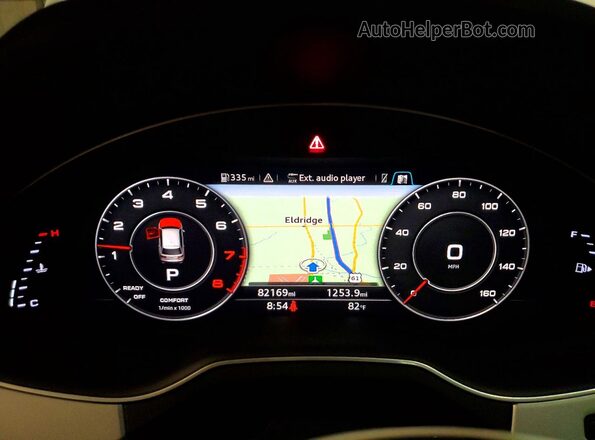 WA1AHAF79KD048027 2019 AUDI Q7 White Вид щитка приладів