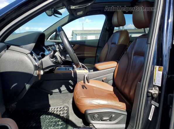 WA1AHAF7XHD042844 2017 AUDI Q7 Blue წინა სალონის ხედი