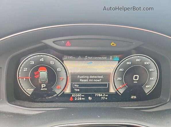 WA1AJAF70LD007372 2020 AUDI Q7 Gray Widok zestawu wskaźników