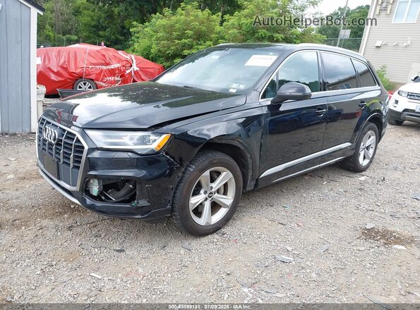 WA1AJAF70MD034184 2021 AUDI Q7 Black წინა მარცხენა ხედი სამი მეოთხედიდან