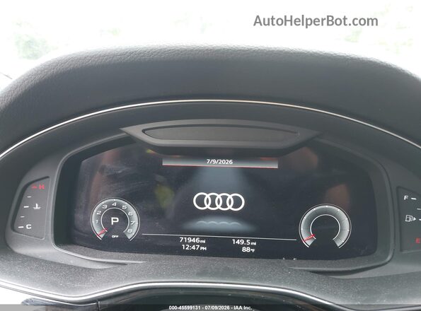 WA1AJAF70MD034184 2021 AUDI Q7 Black უკანა სავარძლების ხედი