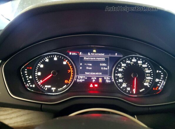 WA1ANAFY0L2005923 2020 AUDI Q5 Gray Вид щитка приладів