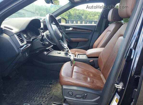 WA1ANAFY0L2106864 2020 AUDI Q5 Black Widok wnętrza z przodu