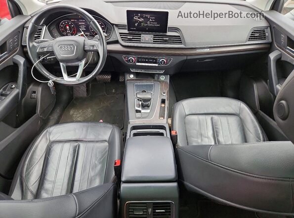 WA1ANAFY2J2207756 2018 AUDI Q5 White Dashboard view