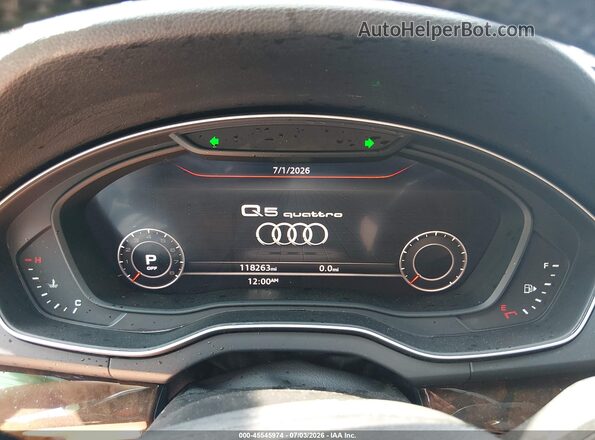 WA1ANAFY2J2213587 2018 AUDI Q5 Белый Вид задних сидений
