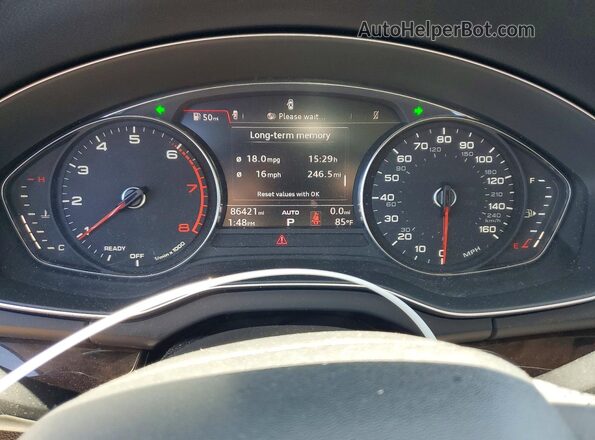 WA1ANAFY2K2023564 2019 AUDI Q5 Black Вид щитка приладів