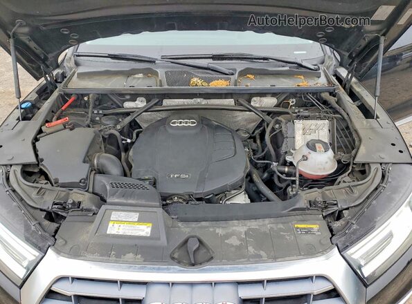 WA1ANAFY2K2124975 2019 AUDI Q5 Black Vista del compartimento del motor