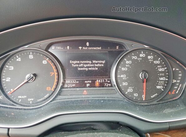 WA1ANAFY2K2124975 2019 AUDI Q5 Black Vista del cuadro de instrumentos