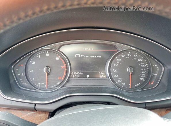 WA1ANAFY2L2019385 2020 AUDI Q5 Charcoal Սարքավորումների վահանակի տեսք