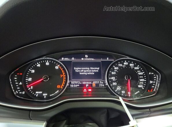 WA1ANAFY4L2074999 2020 AUDI Q5 Blue Instrument cluster view