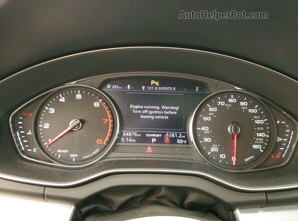WA1ANAFY4L2090152 2020 AUDI Q5 Black Вид щитка приладів