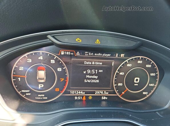 WA1ANAFY5J2183159 2018 AUDI Q5 Black Սարքավորումների վահանակի տեսք