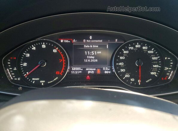 WA1ANAFY5L2112787 2020 AUDI Q5 Gray Widok zestawu wskaźników