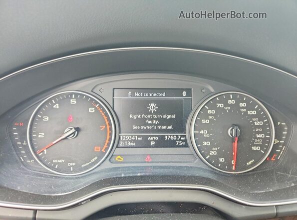 WA1ANAFY6J2156942 2018 AUDI Q5 White Սարքավորումների վահանակի տեսք