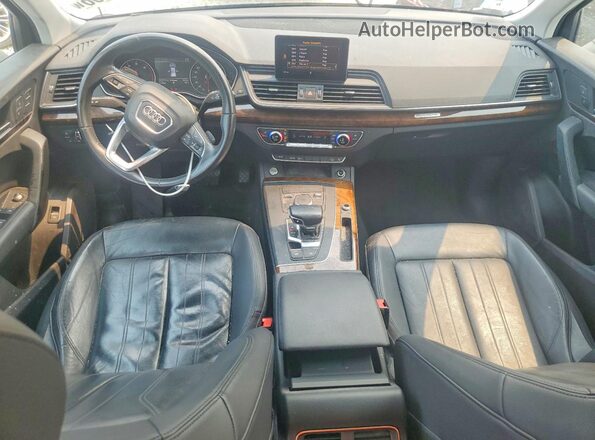 WA1ANAFY7J2018522 2018 AUDI Q5 White Widok deski rozdzielczej