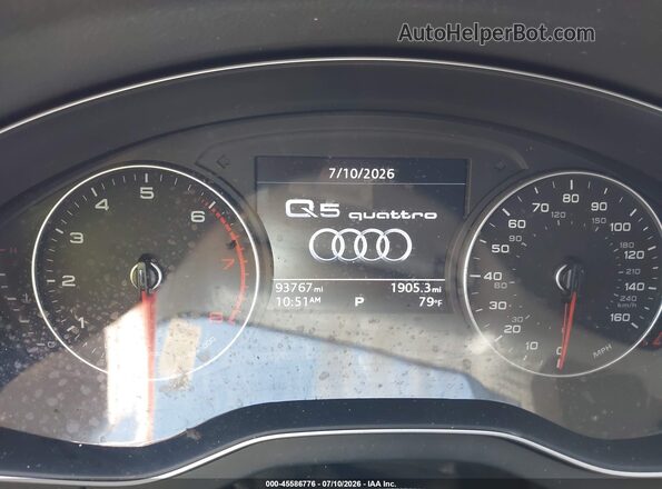 WA1ANAFY9J2139973 2018 AUDI Q5 Gray Widok tylnych siedzeń