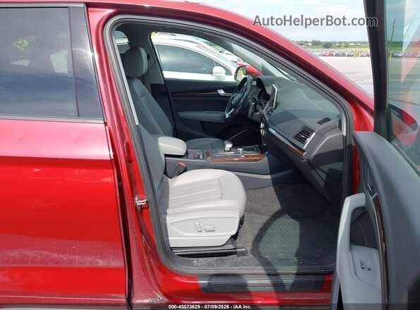 WA1ANAFYXJ2202580 2018 AUDI Q5 Maroon Vista interior delantera