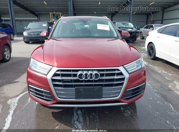 WA1ANAFYXJ2202580 2018 AUDI Q5 Maroon Vista del cuadro de instrumentos