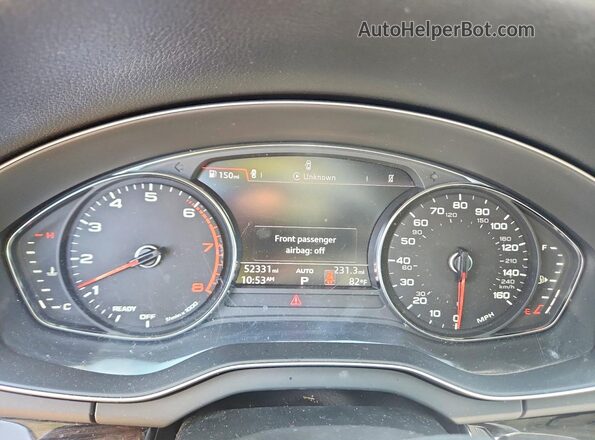 WA1ANAFYXK2065917 2019 AUDI Q5 Черный Вид щитка приборов