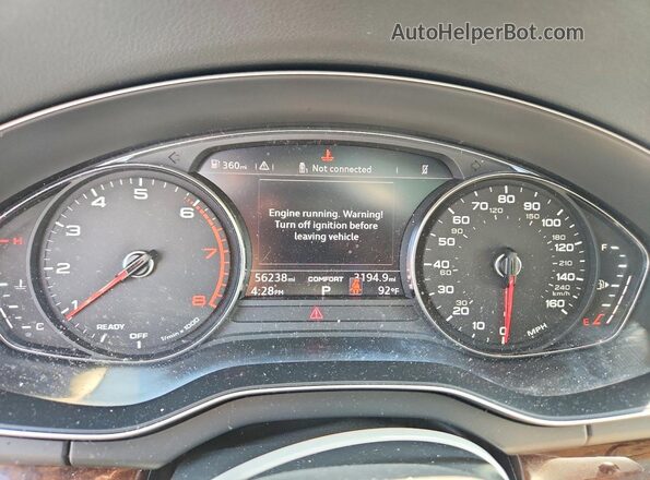 WA1ANAFYXL2024916 2020 AUDI Q5 White Vista del cuadro de instrumentos