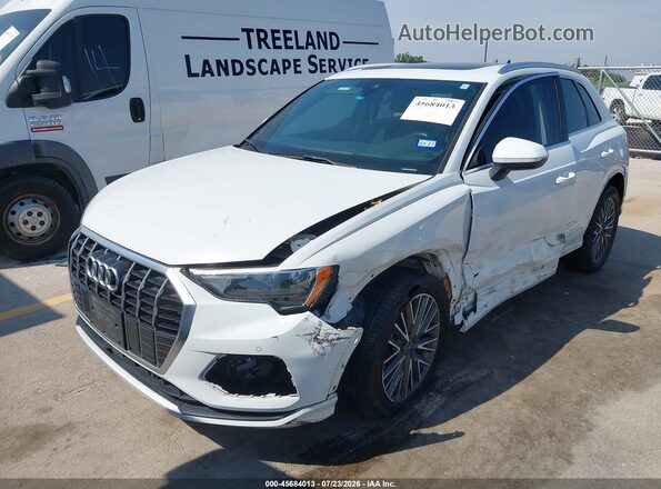 WA1AUCF34N1008111 2022 AUDI Q3 Белый Передняя левая четверть