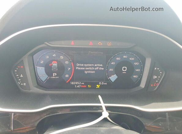 WA1AUCF39M1090075 2021 AUDI Q3 White Սարքավորումների վահանակի տեսք
