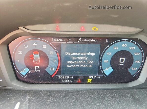 WA1AUCF3XN1031246 2022 AUDI Q3 Black ხელსაწყოთა პანელის ხედი