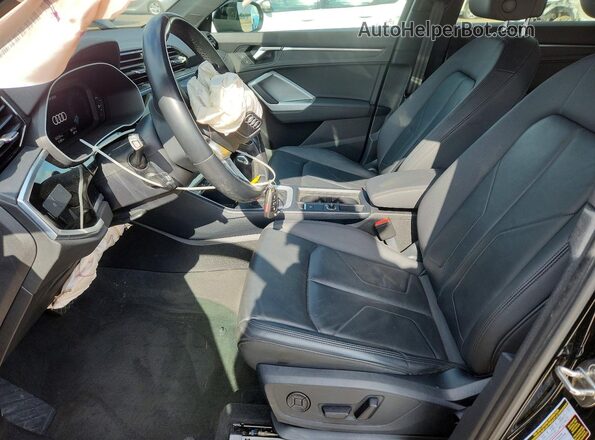 WA1AUCF3XN1031246 2022 AUDI Q3 Black წინა სალონის ხედი