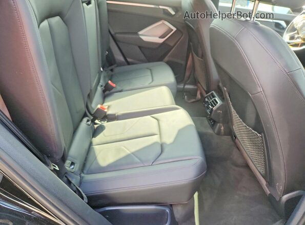 WA1AUCF3XN1031246 2022 AUDI Q3 Black უკანა სავარძლების ხედი