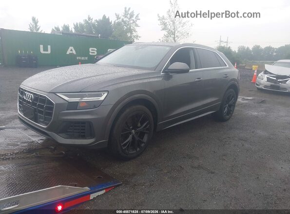 WA1AVAF13MD022143 2021 AUDI Q8 Gray Առջևի ձախ երեք քառորդ տեսարան