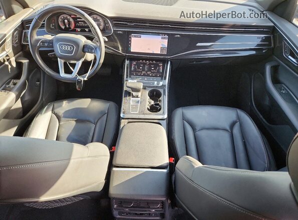 WA1AVAF19KD020023 2019 AUDI Q8 Gray წინა პანელის ხედი