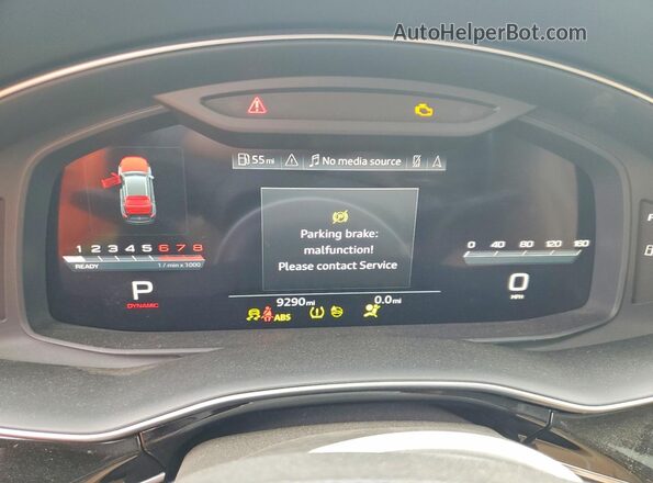 WA1AVBF11PD024502 2023 AUDI Q8 White Սարքավորումների վահանակի տեսք