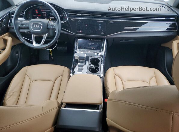 WA1AVBF11PD024502 2023 AUDI Q8 White Առջևի վահանակի տեսք