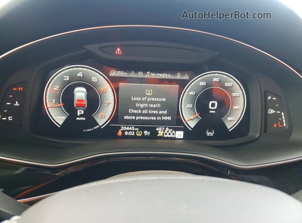 WA1AVBF14SD034305 2025 AUDI Q8 Blue Instrument cluster view