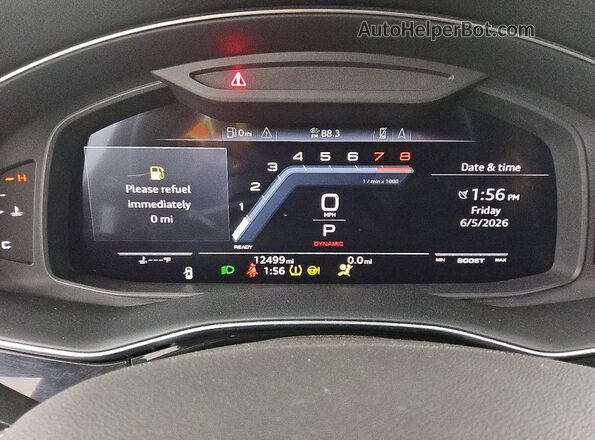 WA1AWBF10PD033978 2023 AUDI SQ8 Gray Vista del cuadro de instrumentos