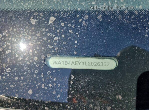 WA1B4AFY1L2026352 2020 AUDI SQ5 Gray Engine compartment view