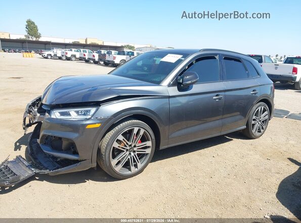 WA1B4AFY3K2056810 2019 AUDI SQ5 Gray Առջևի ձախ երեք քառորդ տեսարան