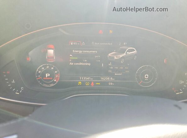 WA1B4AFY5K2070661 2019 AUDI SQ5 Gray Instrument cluster view