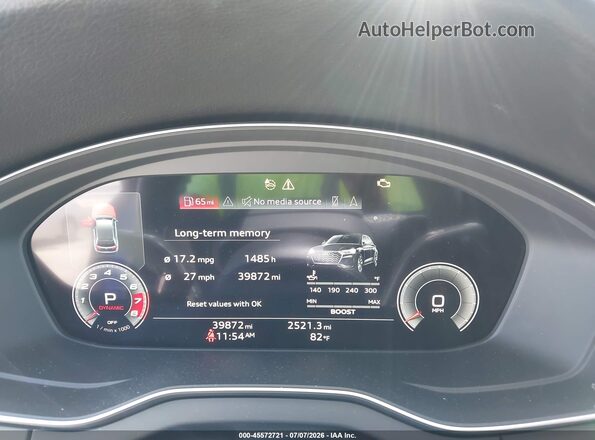 WA1B4AFY7N2050707 2022 AUDI SQ5 Blue Rear seats view