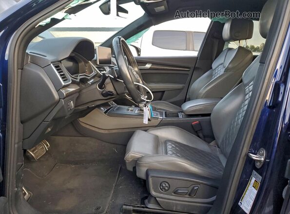 WA1B4AFY8K2015718 2019 AUDI SQ5 Blue Front interior view