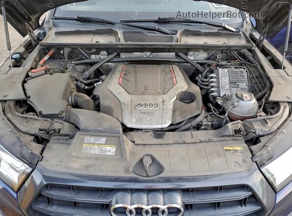 WA1B4AFY8K2015718 2019 AUDI SQ5 Blue Rear interior view