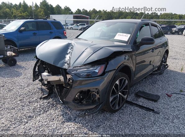 WA1B4AFY9R2148529 2024 AUDI SQ5 Gray Առջևի ձախ երեք քառորդ տեսարան