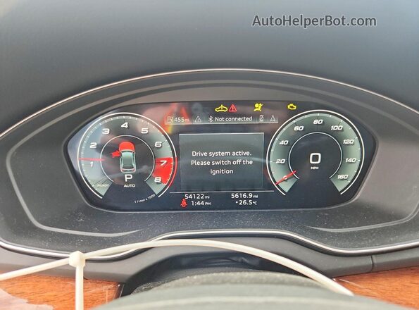 WA1BAAFY0M2045002 2021 AUDI Q5 White Vista del cuadro de instrumentos